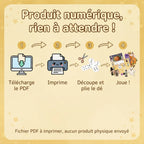 Bouh ! à la citrouille ! – Jeu de plateau Halloween pour enfants, 2 à 4 joueurs – PDF à imprimer