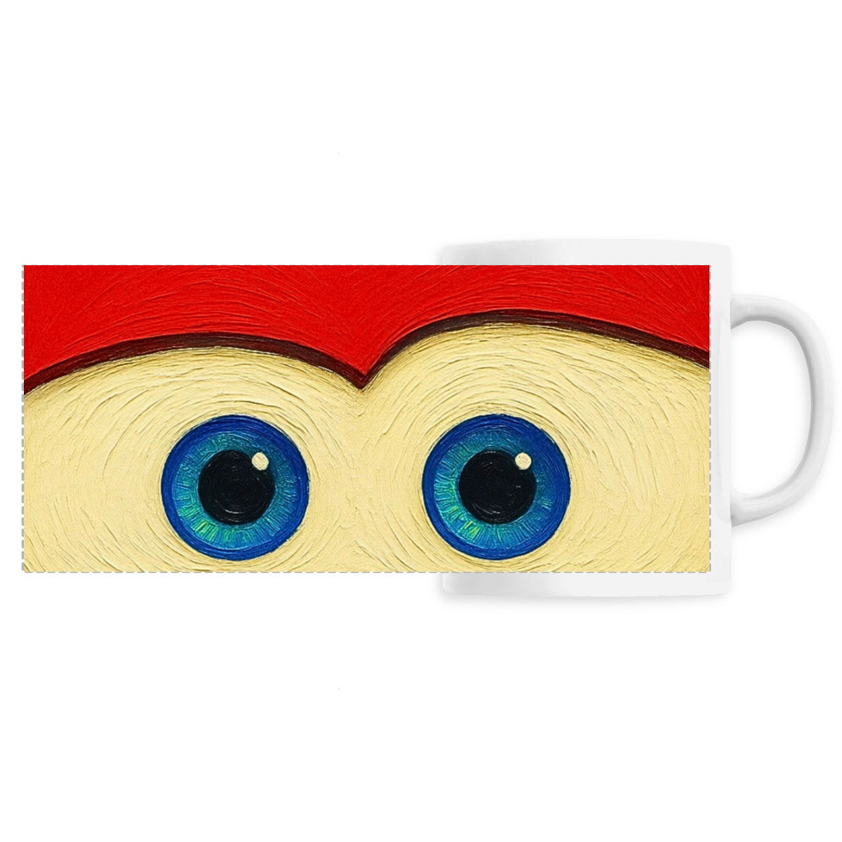 Mug céramique - Panoramique : Yeux de voiture de course - face_0