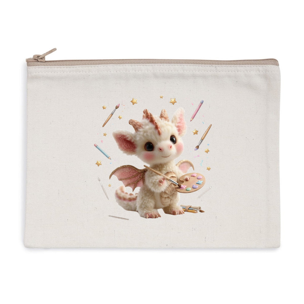 ? Pochette zippée « Petit Dragon Artiste » - face_1