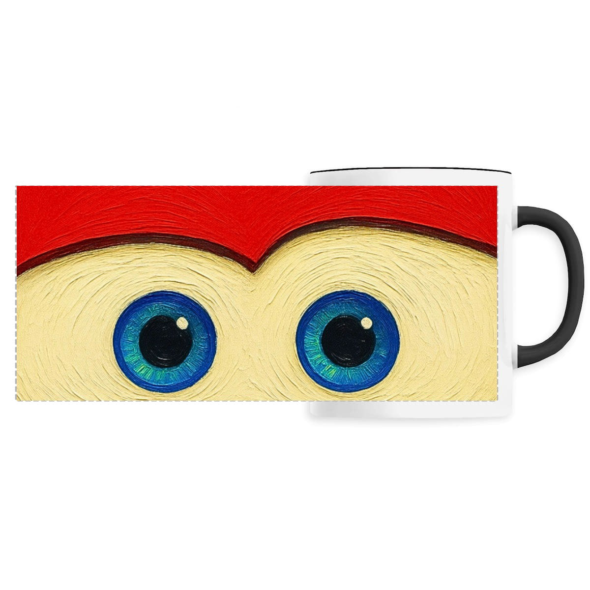 Mug céramique - Panoramique : Yeux de voiture de course - face_1