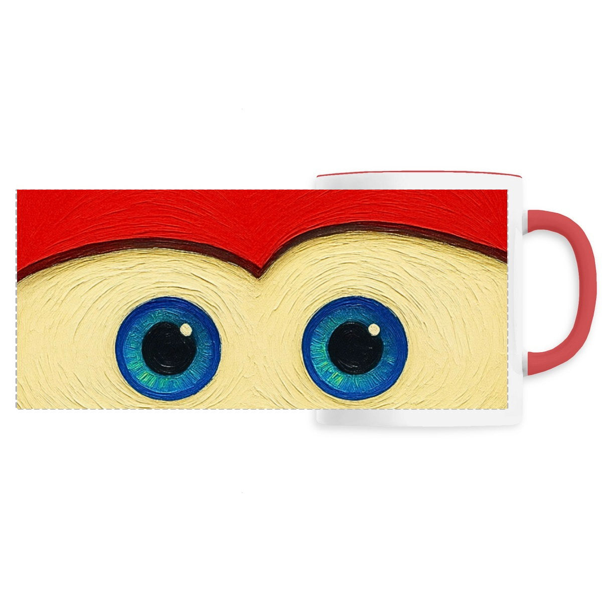 Mug céramique - Panoramique : Yeux de voiture de course - face_2