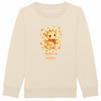 Sweat-shirt Epais Enfant Automne Bonjour avec Dragon - face_ivoire