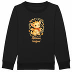 Sweat-shirt Epais Enfant Automne Bonjour avec Dragon - face_noir