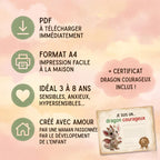 Kids routine PDF | Kids routine chart | Kids emotion management | Morning evening routine | Little dragon | Printable kids routine