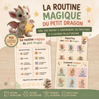 Kids routine PDF | Kids routine chart | Kids emotion management | Morning evening routine | Little dragon | Printable kids routine